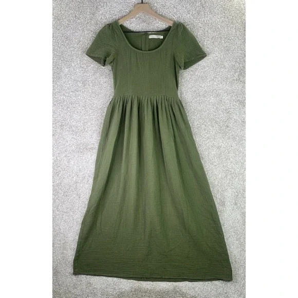 Christy Dawn The Scarlet Dress Women's Small Green Forest Gauze - Picture 3 of 9